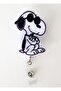 Snoopy Themed Yoyo Collar Card Holder with Glasses