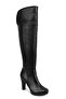 Genuine Black Leather - Hidden Platform Women's Bihter Boots 702 - 2