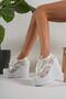 Wedge Heeled Mesh Wedding Dress Evening Dress Shoes - 5