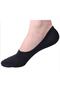 Unisex Bamboo Black Heel Non-Slip Silicone Seamless Ballerina Socks Pack of 5 - 2
