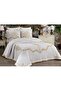 Cairo French Lace Laced Double Bedspread Pique Set Bridal Dowry Set (6 PIECES) Cap - 5