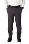 Men's Gray Gabardine Lycra Regular Fit Linen Trousers - 2