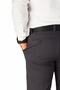 Men's Gray Gabardine Lycra Regular Fit Linen Trousers - 3
