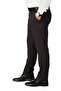 Men's Smoked Gabardine Lycra Regular Fit Linen Trousers