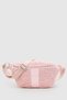 Women's Pink Faux Fur Woven Waist Bag 213
