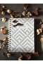 Line Patterned Unlined Spiral Notebook