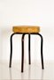3 Pieces Yellow Luma Claret Red Profile Octopus Stool Metal Stool Kitchen Stool Thick Stool