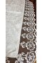 Velvet Fiskos Blanket Laced 90x90 Ecru - 3