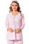 Women's Pink Maternity Maternity Pajamas Set 3 Pieces - 2