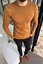 Slim-Fit Crew Neck Tobacco Knitwear Sweater - 4