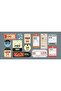 Vintage Flight Luggage Card Sticker 13 Pieces Waterproof Anti-Scratch