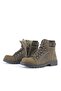 Sand Leather Zippered Unisex Boots - 4