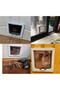 4-Way Lockable Cat and Puppy Door - 23.5X25.2 cm - 7