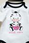 Unisex Baby White Zebra Bodysuit Set of 3 - 3