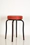 4 Pieces Tile Luma Claret Red Profile Octopus Stool Metal Stool Kitchen Stool Thick Stool
