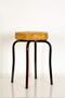 6 Pieces Yellow Luma Claret Red Profile Octopus Stool Metal Stool Kitchen Stool Thick Stool