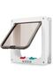 4-Way Lockable Cat and Puppy Door - 23.5X25.2 cm
