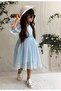 Laced Princess Model Girl's Dress with Hat - 2