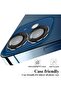 Iphone 11 / IP 12 / IP 12 Mini Compatible Aluminum Alloy 3D Camera Lens Protector, Black [Set of 2] - 3