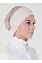 غطاء رأس إسلامي مسامي غير قابل للانزلاق - غطاء رأس عملي من السيليكون غير قابل للانزلاق مع قماش تول في الخلف - طراز 261 بيج فاتح - 5