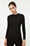 Black High Collar Ribbed Flexible Slim Fit Knitted Blouse TWOAW20BZ0200 - 10