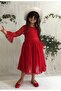 Princess Model Girl's Dress with Hat and Lacing - 4