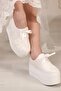 Eslem Pearl Wedge Heel Wedding Dress Shoes - 3