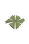 6 Pieces Green Color Fabric Serving-Presentation Napkin 1st Quality Duck Linen Fabric (DARK-FREE FABRIC)