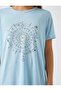 2yak13355ek Women's T-shirt Light Indigo - 5