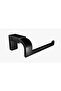 Chrome Black Lux Open Toilet Paper Holder