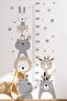 Cute Friends Height Measurer Kids Room Wall Sticker - 3