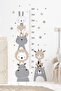 Cute Friends Height Measurer Kids Room Wall Sticker - 4