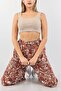 Women's Beige Corded Crop Tank Top - 3