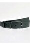 Women's Silver Buckled Green Belt Jean Belt I, Jacket Belt I, Pants Belt I