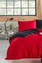 Mer-tim Cotton Ranforce Double Size 200x220 Double Sided Duvet Cover Quilt Cover Black-red - 2