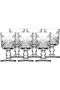 51718 Timeless Footed Coffee Side Water Cup 60 Cc Set of 6 P559s8249