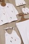 Baby Girl Hospital Discharge Newborn Luxury Rose Embroidered 100% Cotton Bodysuit Set 5 Pieces Baby Gift - 2