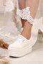 Esl Wedge Heel Snowflake Wedding Dress Shoes - 2