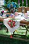 Colorful House Designed Flower Pot Drawing 6+1 Supla Runner Set - 3