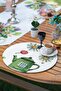 Colorful House Designed Flower Pot Drawing 6+1 Supla Runner Set - 4