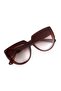 Women's Brown Glass Frame Geometric Sunglasses Ae2012c3b4487 - 2