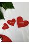 20 Pieces Felt Valentine's Day Hearts Table Decorative Product 3cm - 2