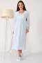Maternity Maternity 2406 Blue Maternity Maternity Set of 7 with Hijab - 2