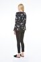 Women's Black Flounce Blouse - 3