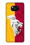 Xiaomi Poco X3 Nfc Case Patterned Silicone Cover - Yellow Red Champion