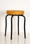 2 Pieces Yellow Erasable Fabric Claret Red Profile Octopus Stool Metal Stool Kitchen Stool