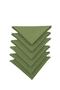 6 Pieces Green Color Fabric Serving-Presentation Napkin 1st Quality Duck Linen Fabric (DARK-FREE FABRIC) - 3