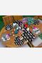 Black Floor Flower Pot Cactus Motif 6+1 Supla Runner Set - 2