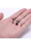 Single White Zircon Stone Vintage S+ Quality Nail Design Biker Men's 316L Steel Earring (Single) - 2