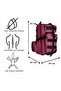42 Lt Mountaineer Outdoor Camping Trekking Military Tactical Waterproof Backpack with Compartment Claret Red - 2